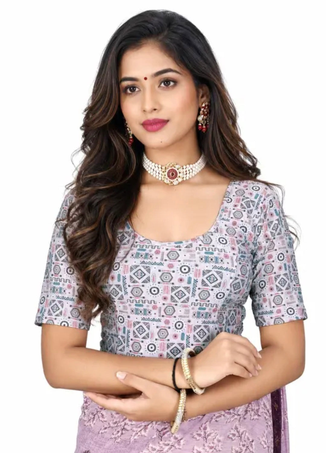 Bollywood designer sari blouse size 40 Main image