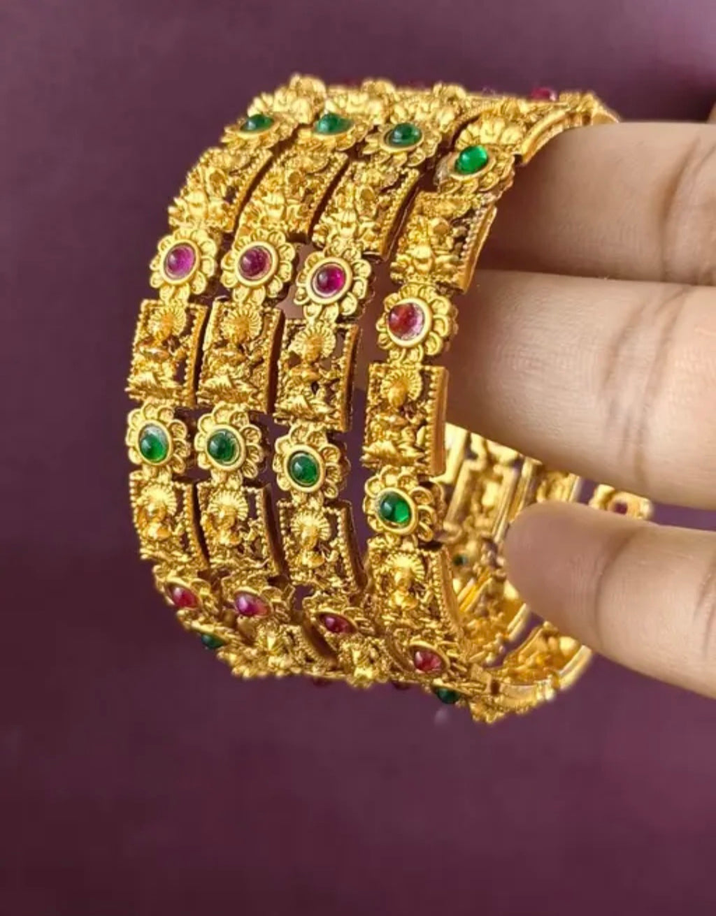 Indian mariage traditionnelle lakshmi bracelet taille 2.8