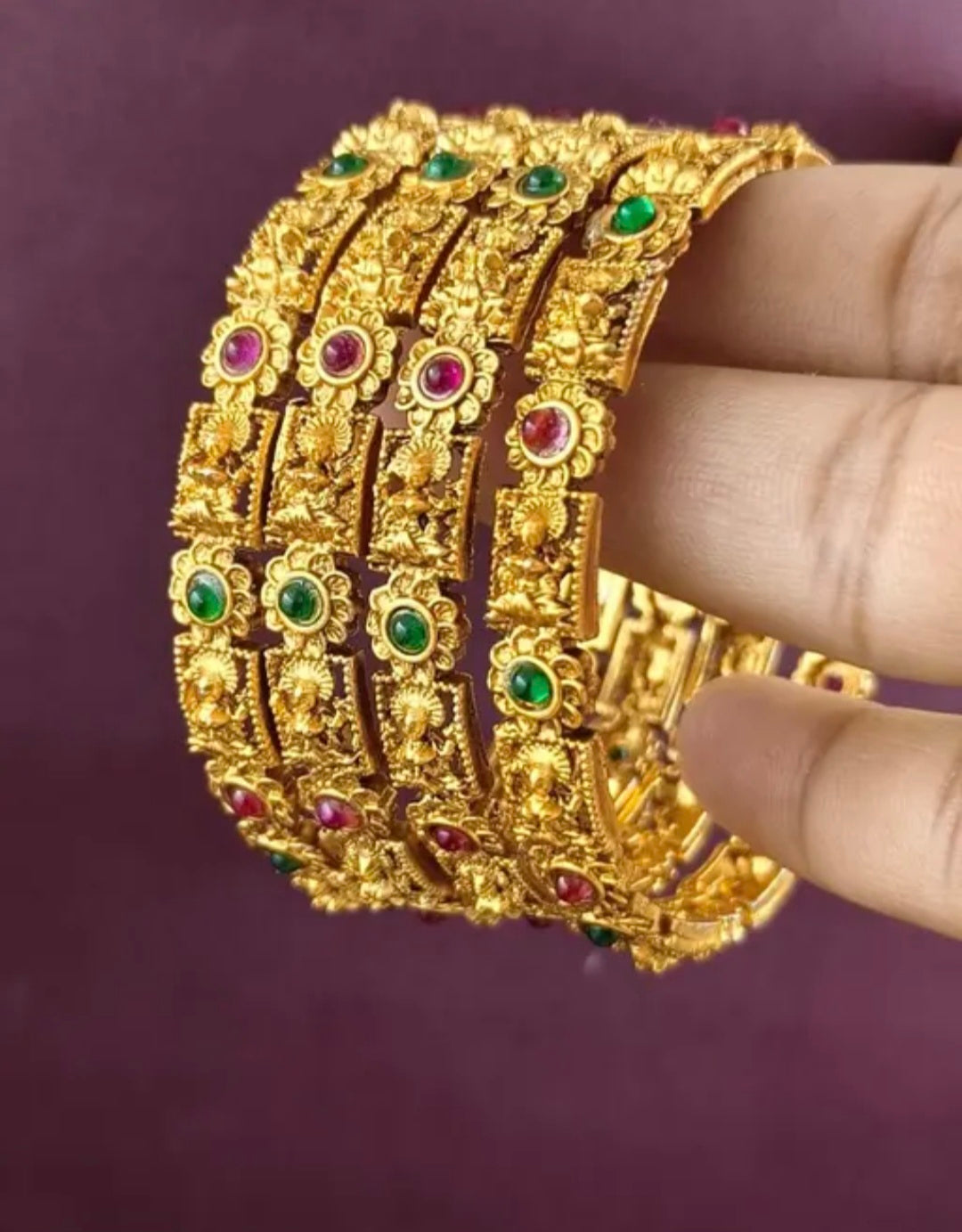 Indian mariage traditionnelle lakshmi bracelet taille 2.8