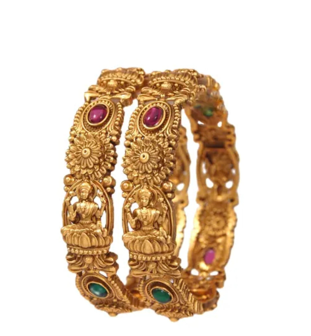 Indian temple lakshmi bracelet taille 2.10