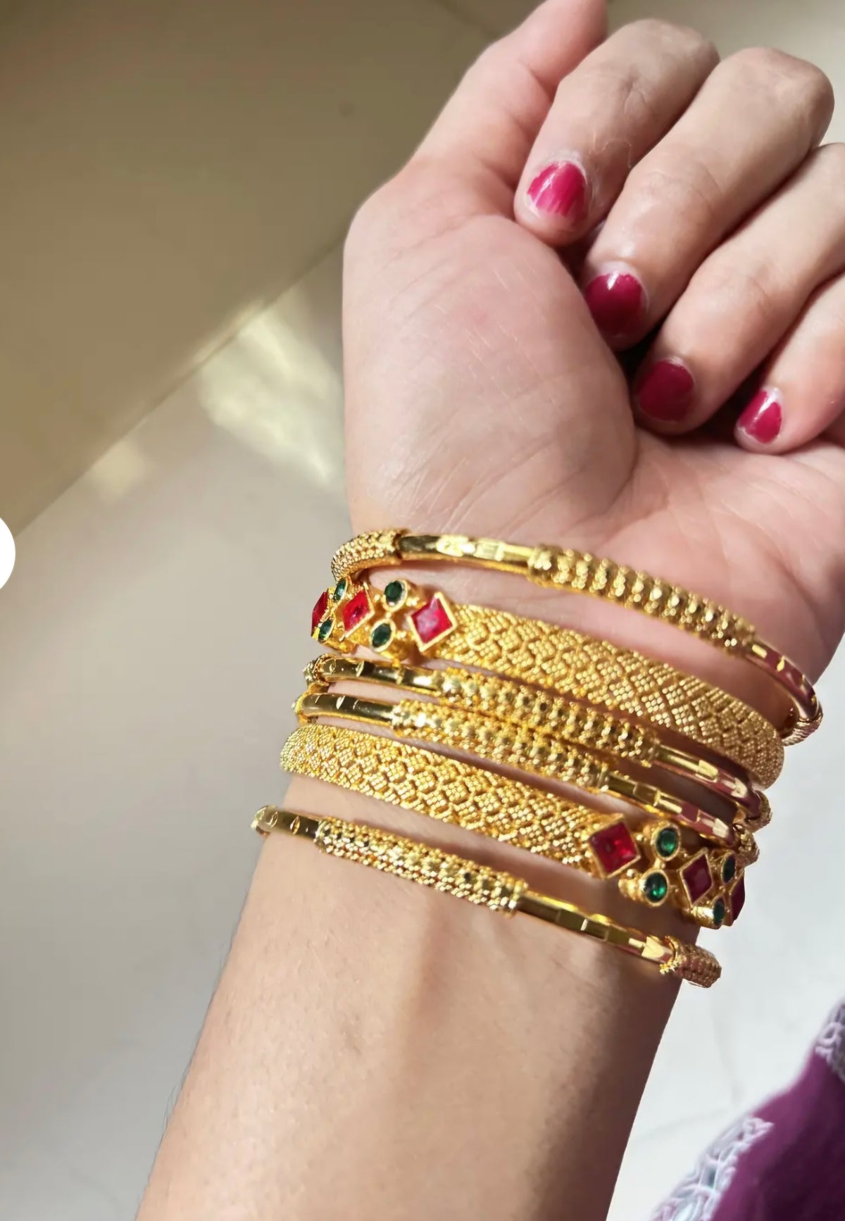 Bollywood désigner mariage bracelet taille 2.8 Image principale du produit