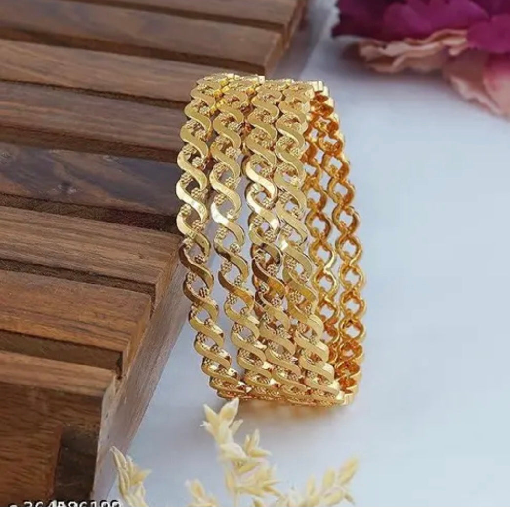 Indian gold-plated wedding bracelet, size 2.6