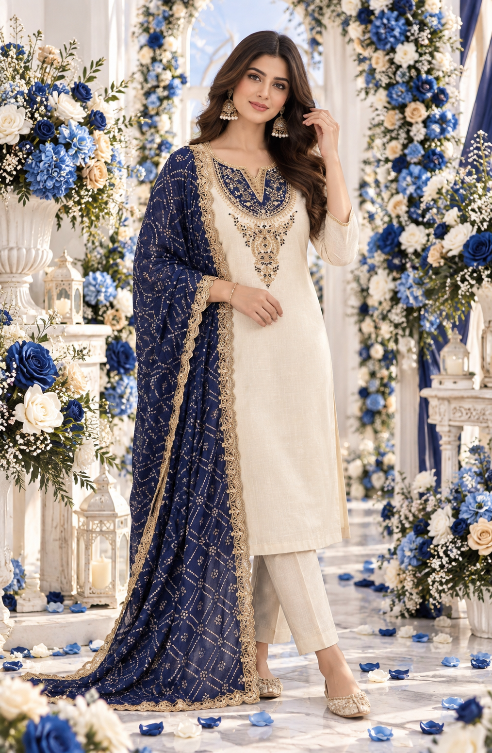 Bollywood désigner mariage salwar kameez taille xl 3 pièces