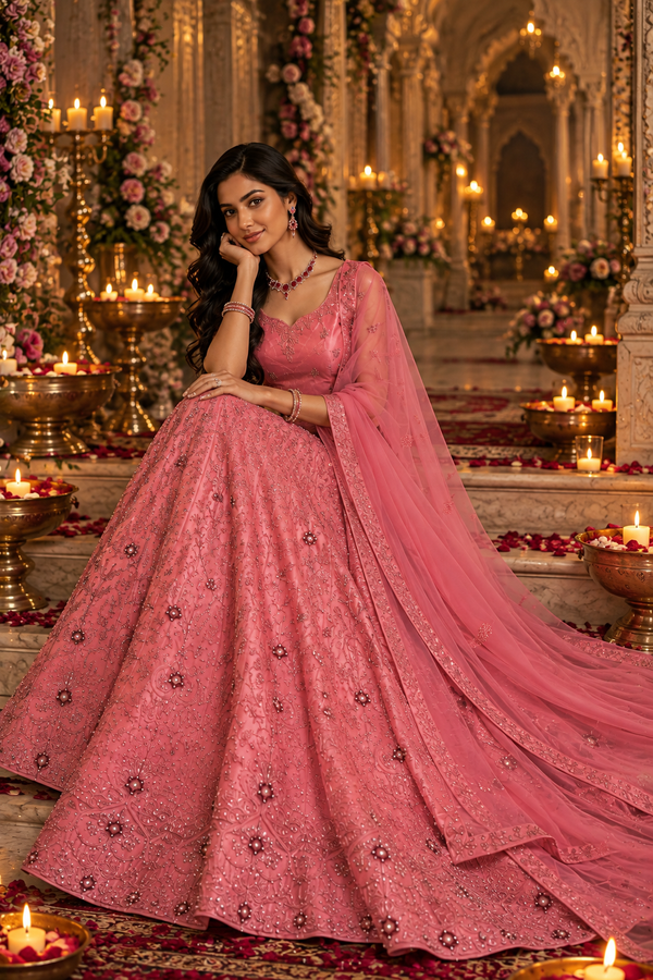 Bollywood désigner lehanga choli 3 pièces taille 36/42