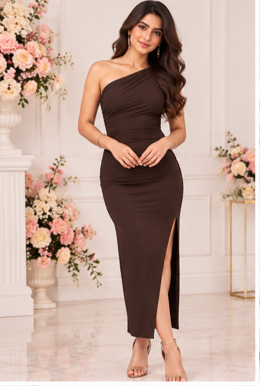 Bollywood brown dress size L