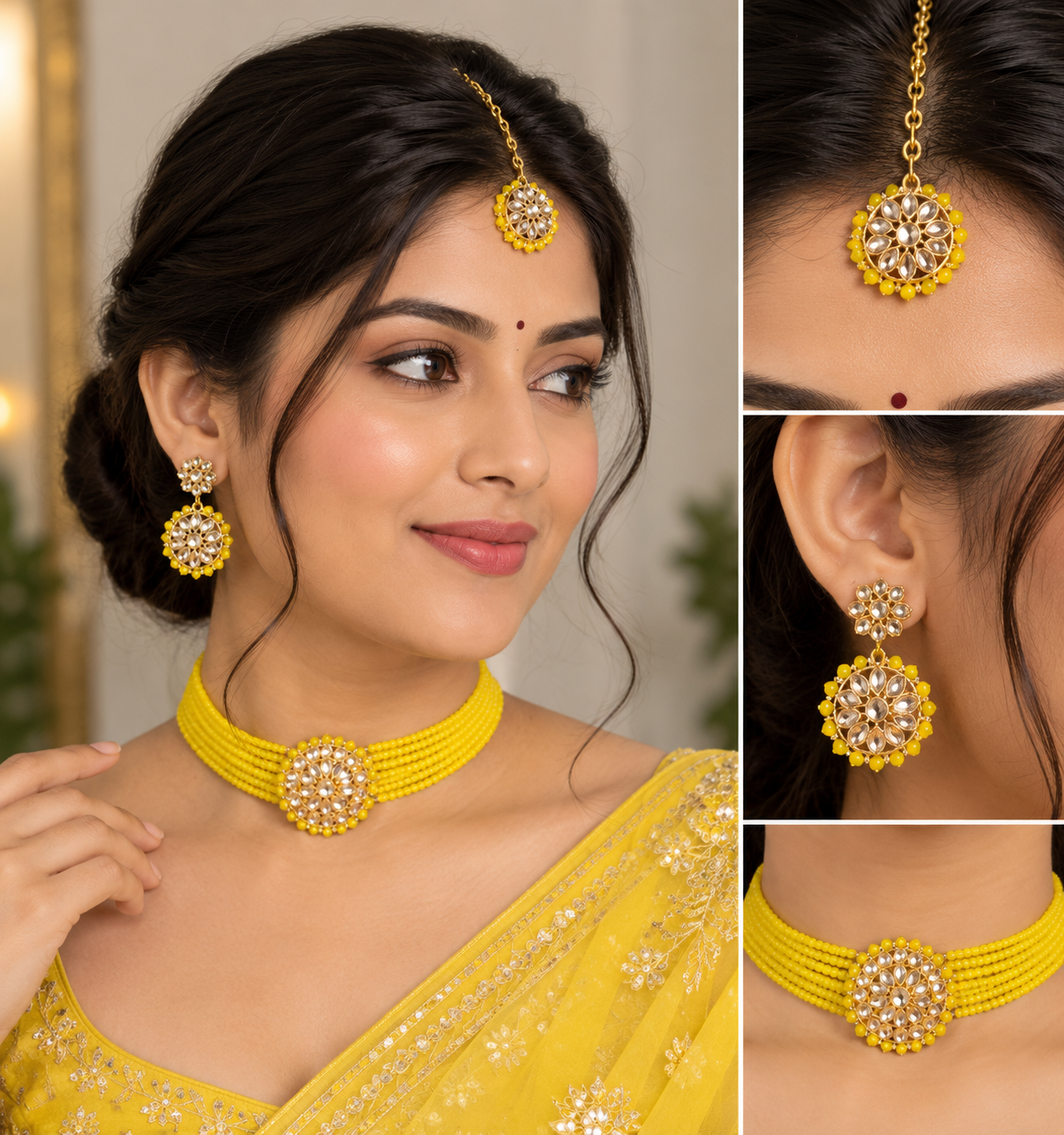 Bollywood designer parure 3 pièces 4 couleurs différentes Image secondaire du produit