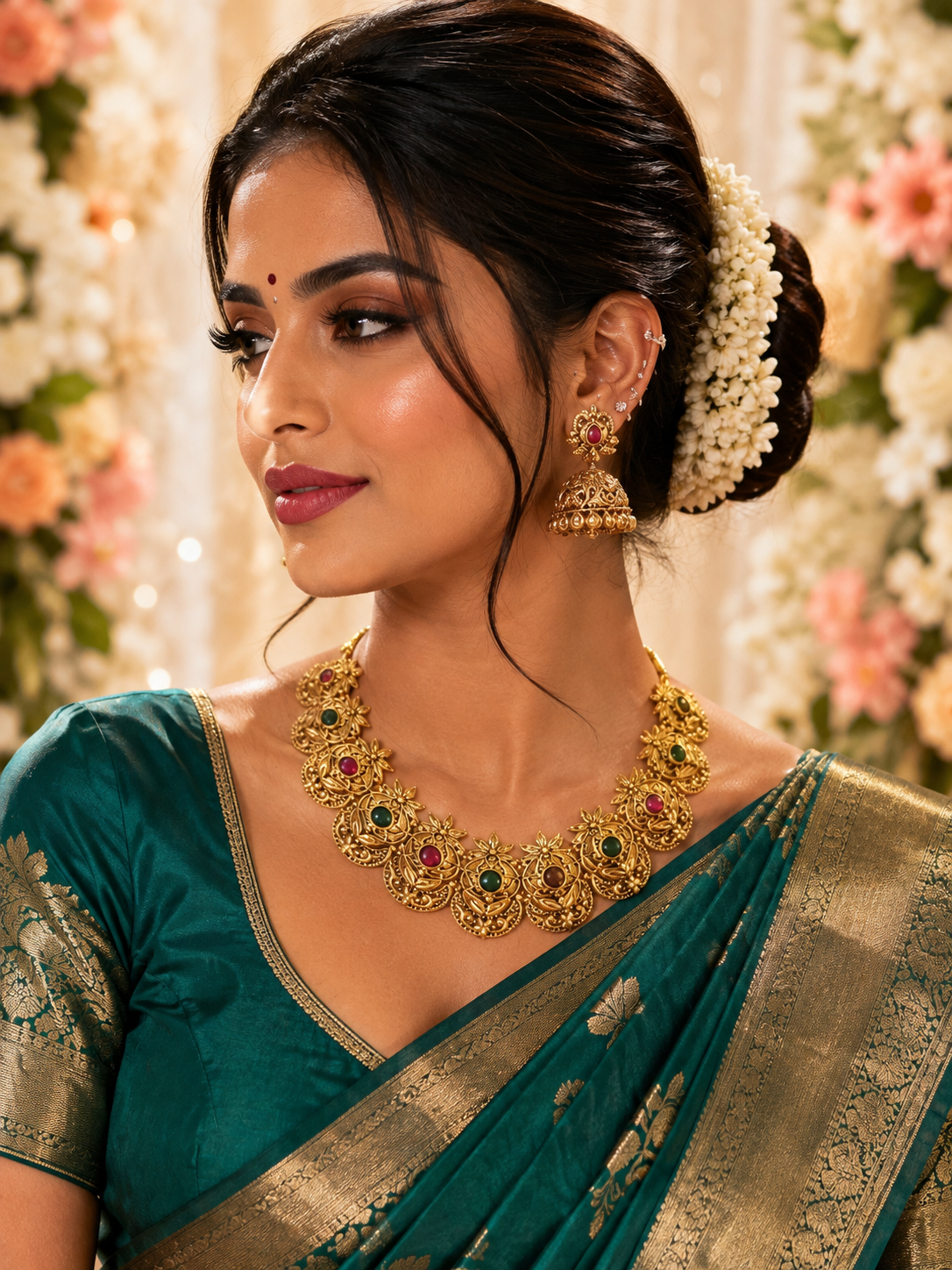 Bollywood désigner sari parure 2 pièces Image principale du produit