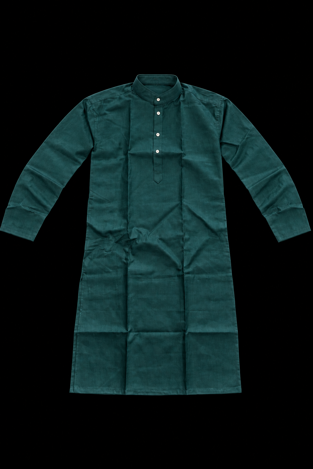 Indian kurta homme vert taille 38 coton Image secondaire du produit