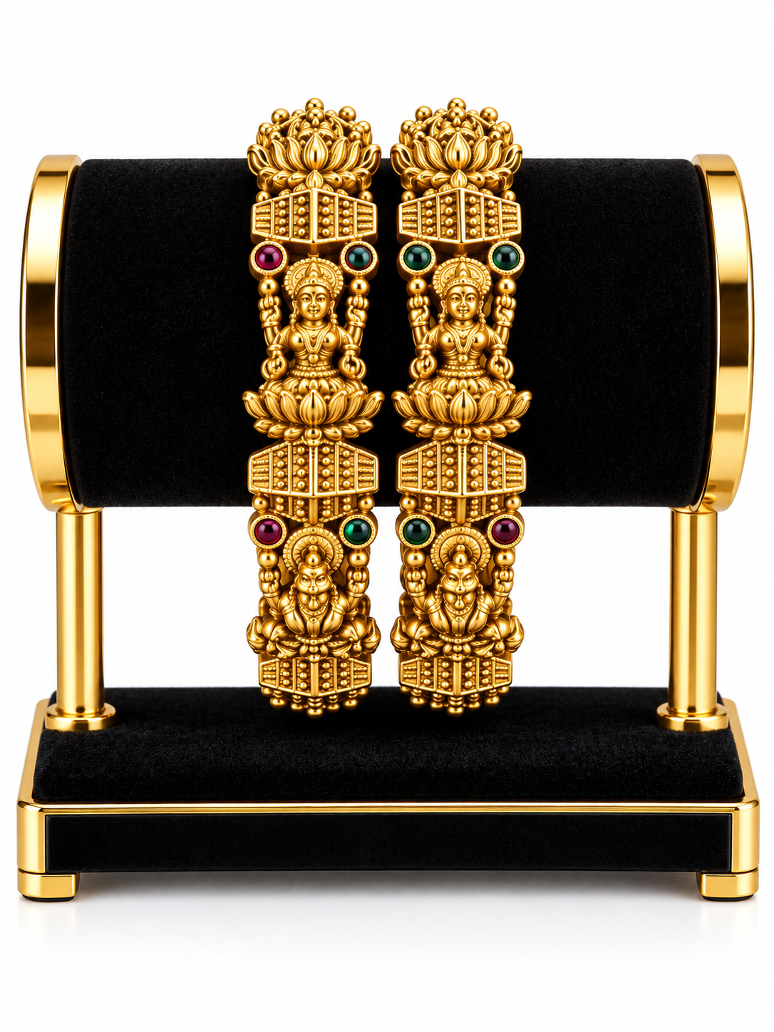 Indian désigner temple lakshmi bracelet taille 2.6 Image principale du produit