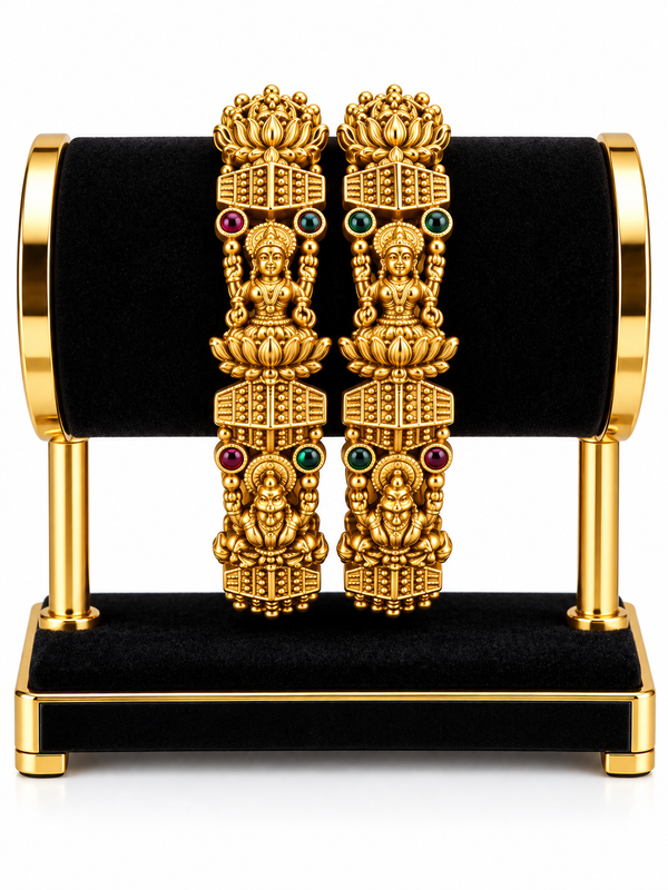 Indian désigner temple lakshmi bracelet taille 2.6