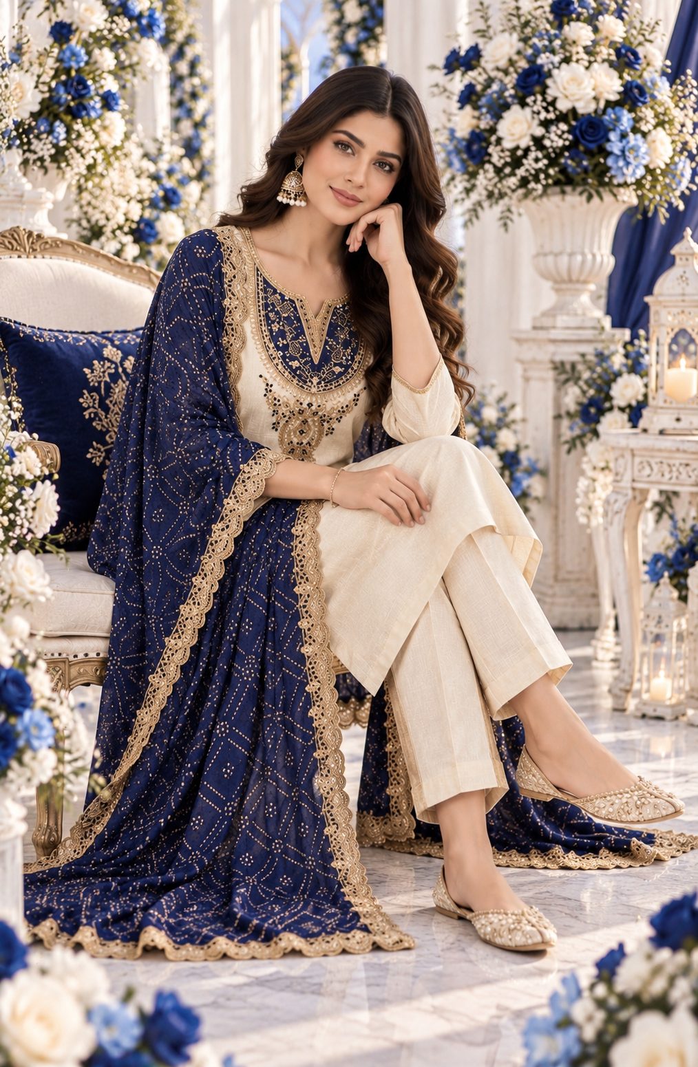 Bollywood désigner mariage salwar kameez taille xl 3 pièces