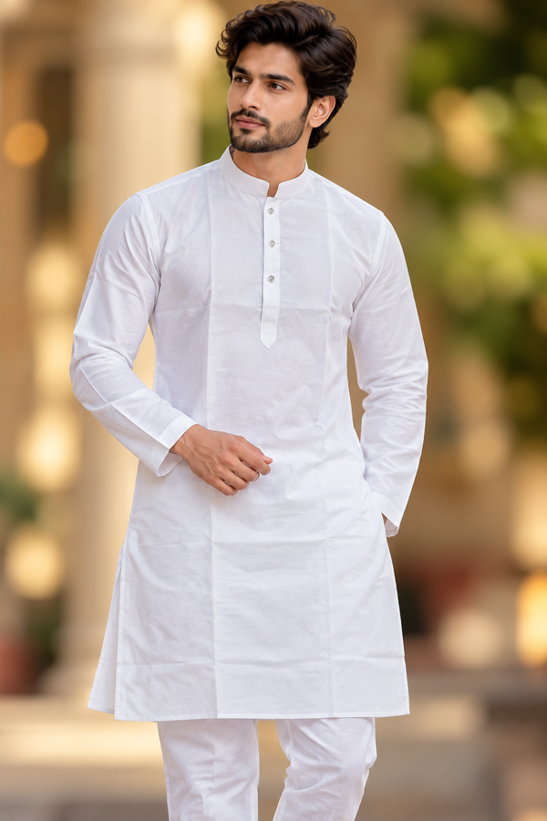 Indian kurta homme blanc taille 36