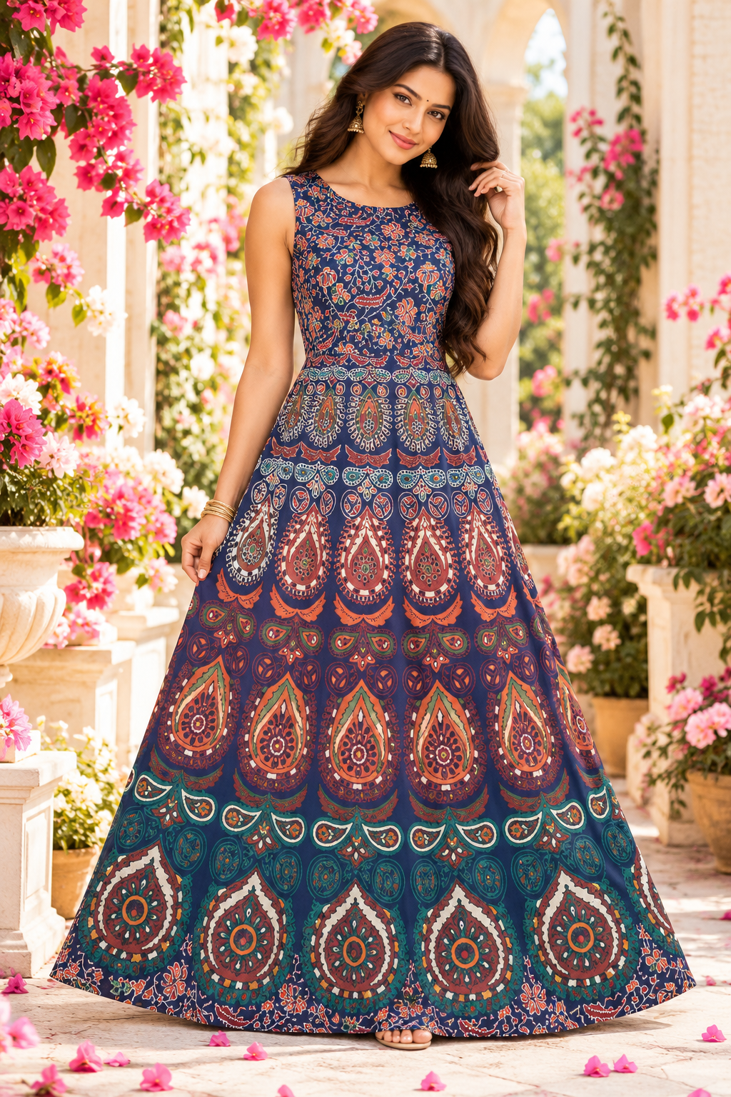 Bollywood désigner robe coton taille 36/40