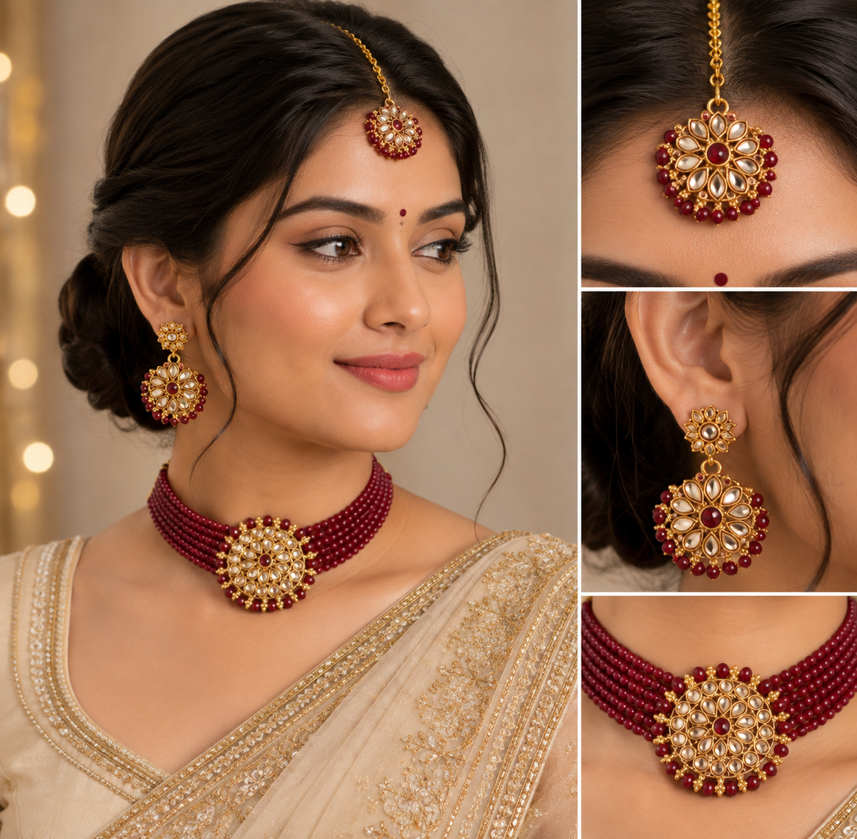 Bollywood designer parure 3 pièces 4 couleurs différentes