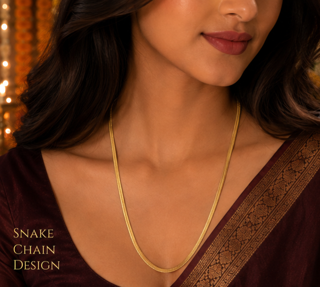 Bollywood designer gold-plated wedding chain