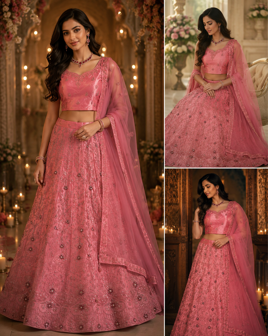 Bollywood désigner lehanga choli 3 pièces taille 36/42