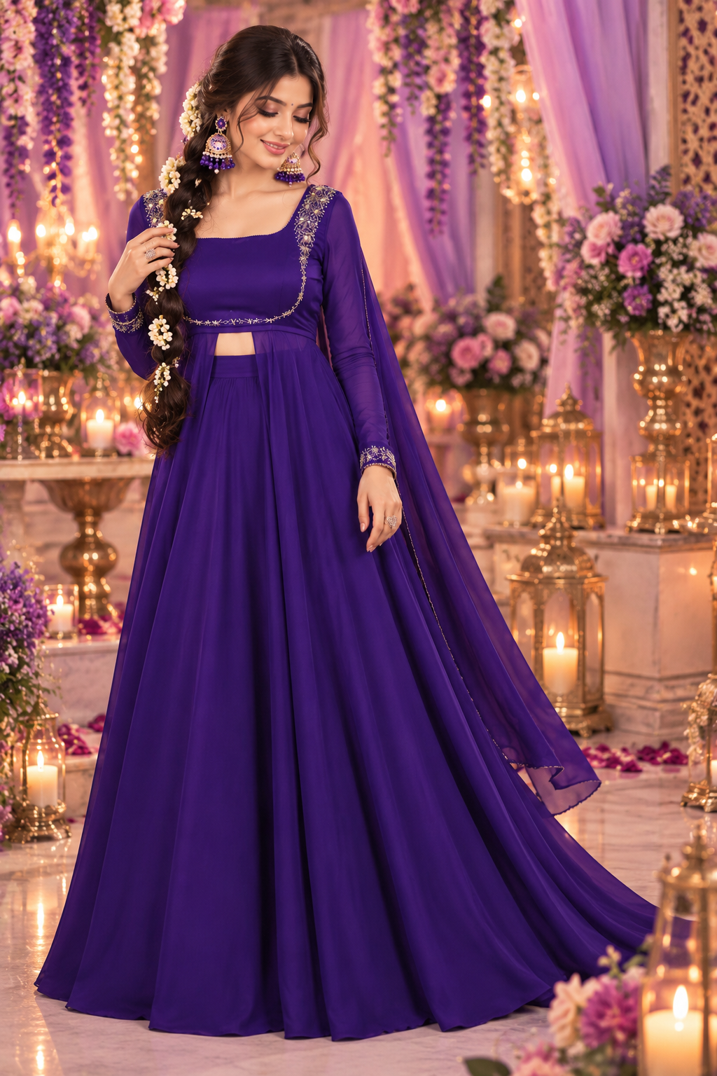 Bollywood désigner choli modèle longue taille Xl Image principale du produit